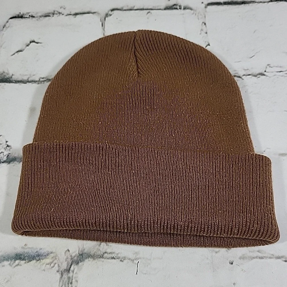 Carhartt Toddler Beanie‎ Brown Stretch Knit Cuff Warm Winter Hat Ski Cap